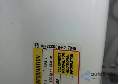 2015 Chevrolet Suburban 1500 Ltz from USA, damaged, VIN 1GNSCKKC1FR217846